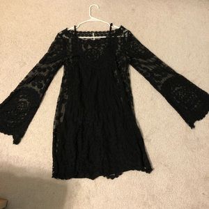 Black Free People lace dress